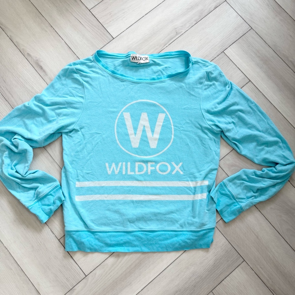 🦊 WILDFOX COUTURE BLUE CREW